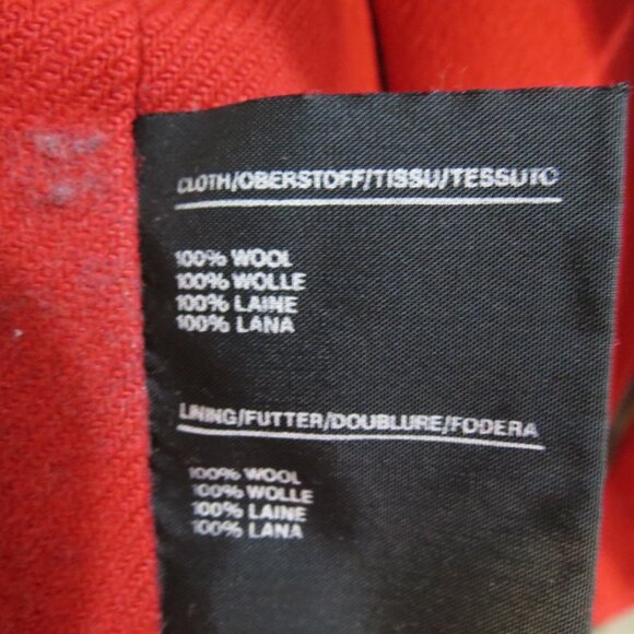 Coatwrights Invertere Men's Wool Top Coat Grey Mark Shale Zip & Button Size 40R - Picture 13 of 14